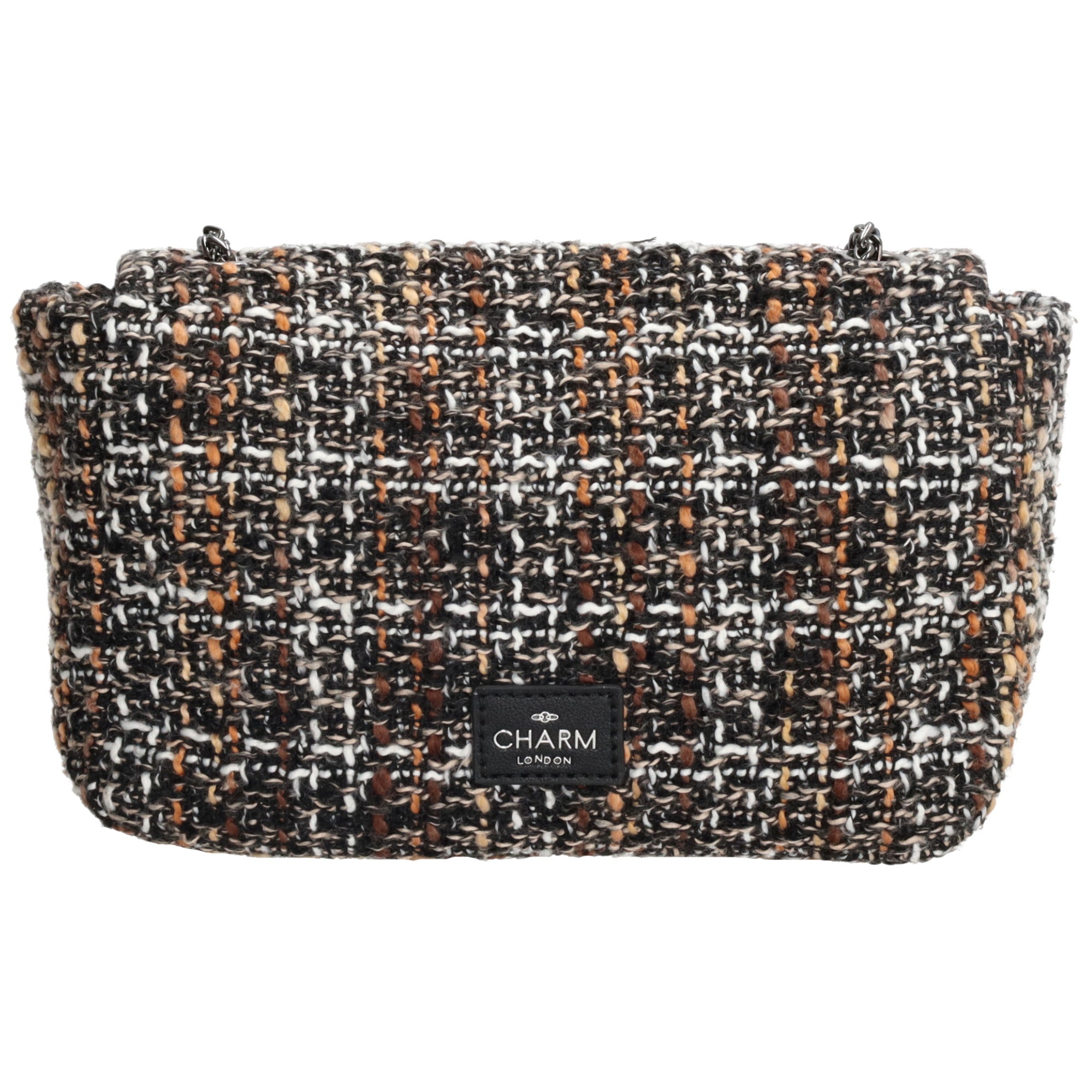 London Finsbury schoudertas zwart beige