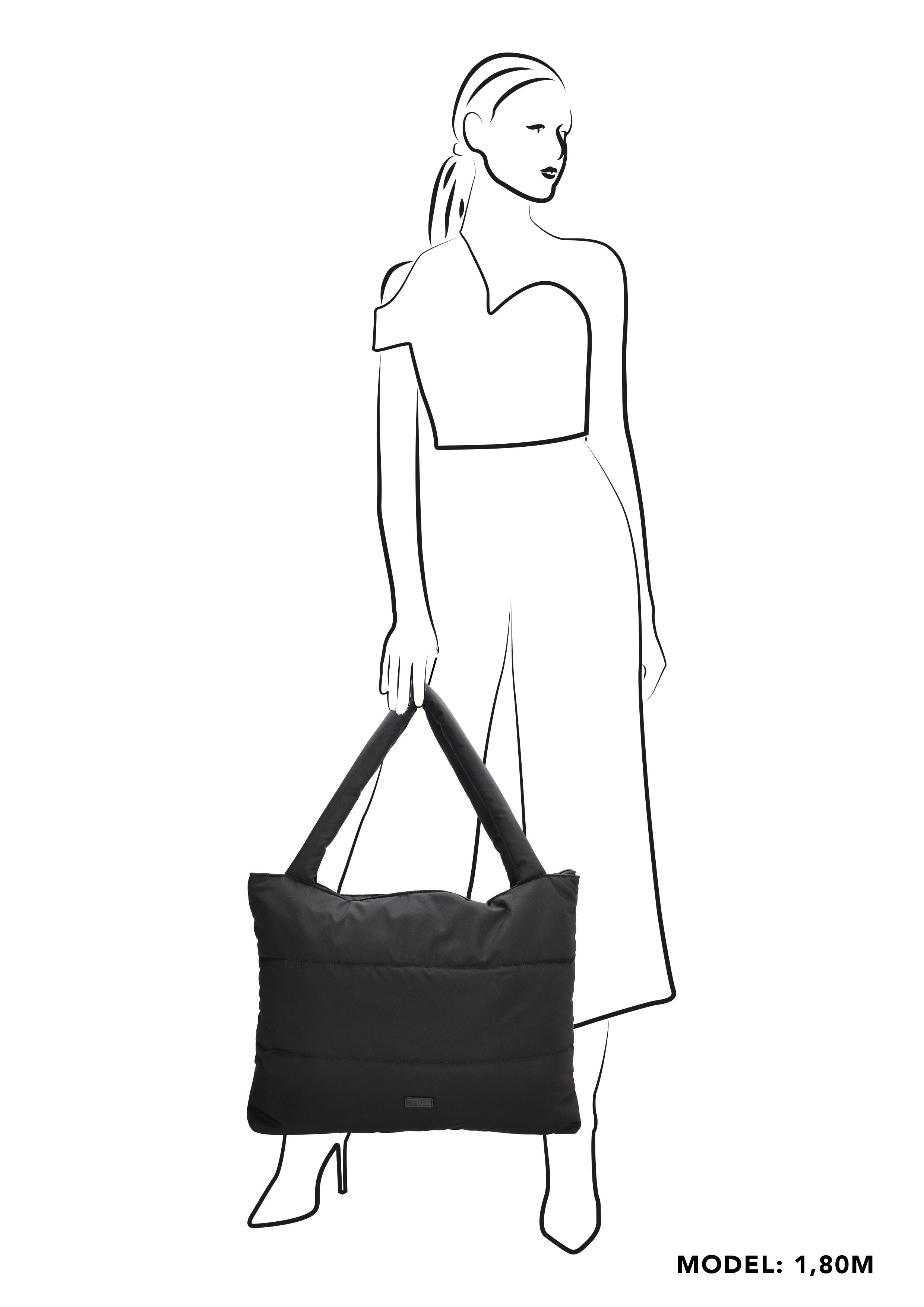 Calvia shopper donkerzand