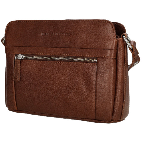 Mississippi schoudertas cognac