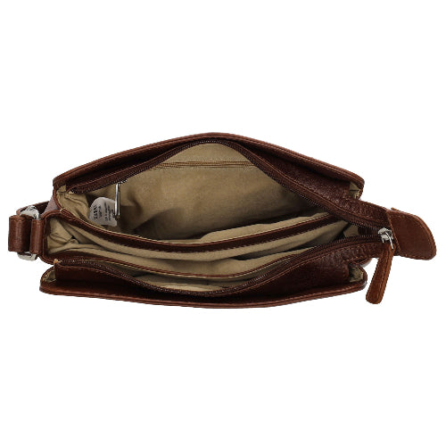 Mississippi schoudertas cognac