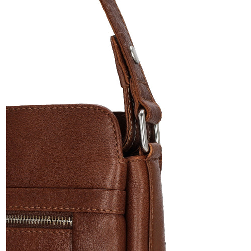 Mississippi schoudertas cognac