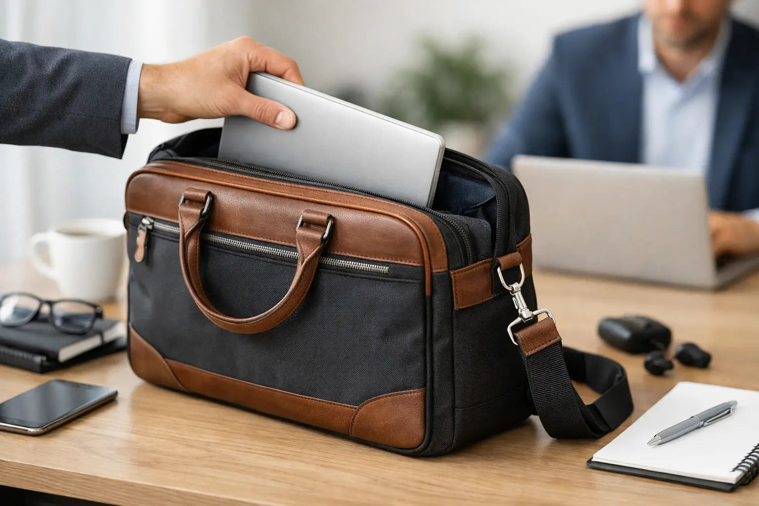 Werktas met laptopvak kiezen zonder miskoop