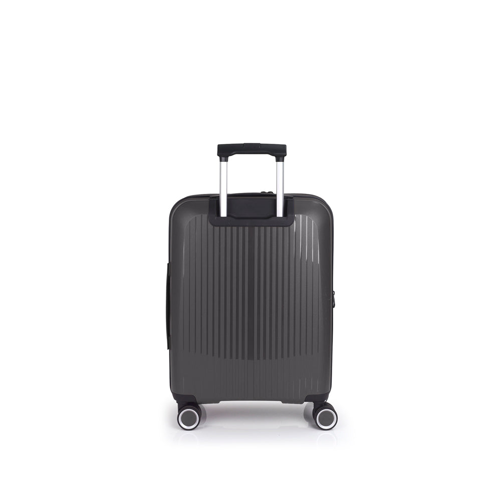 BROOKLYN handbagagekoffer met laptopvak grijs