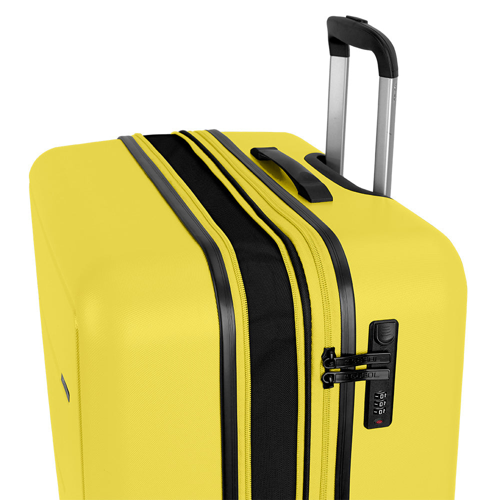 Handbagagekoffer – ABS, Uitbreidbaar, 41L geel