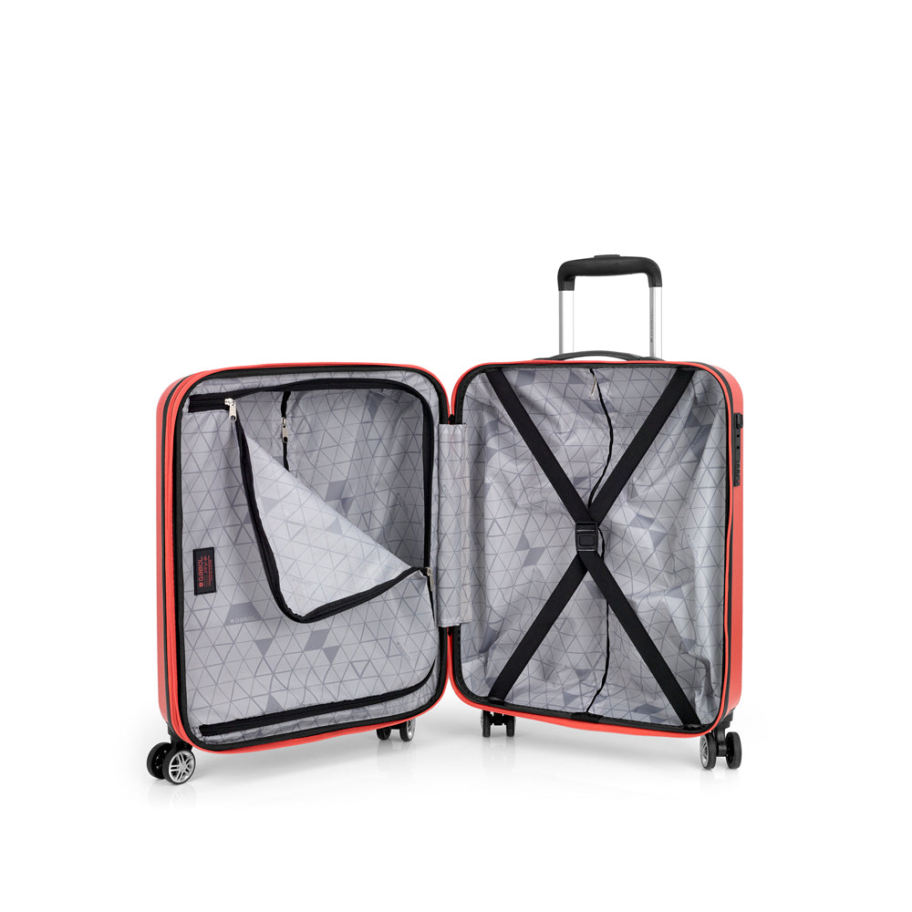 Handbagagekoffer – ABS, Uitbreidbaar, 41L rood