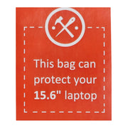 Hide & stitches Laptoptas 15,6 inch Cognac