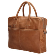 Hide & stitches Laptoptas 15,6 inch Cognac