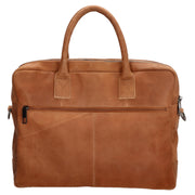 Hide & stitches Laptoptas 15,6 inch Cognac