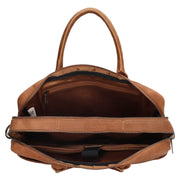 Hide & stitches Laptoptas 15,6 inch Cognac