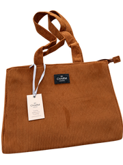 Charm London ribstof shopper cognac