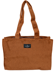 Charm London ribstof shopper cognac