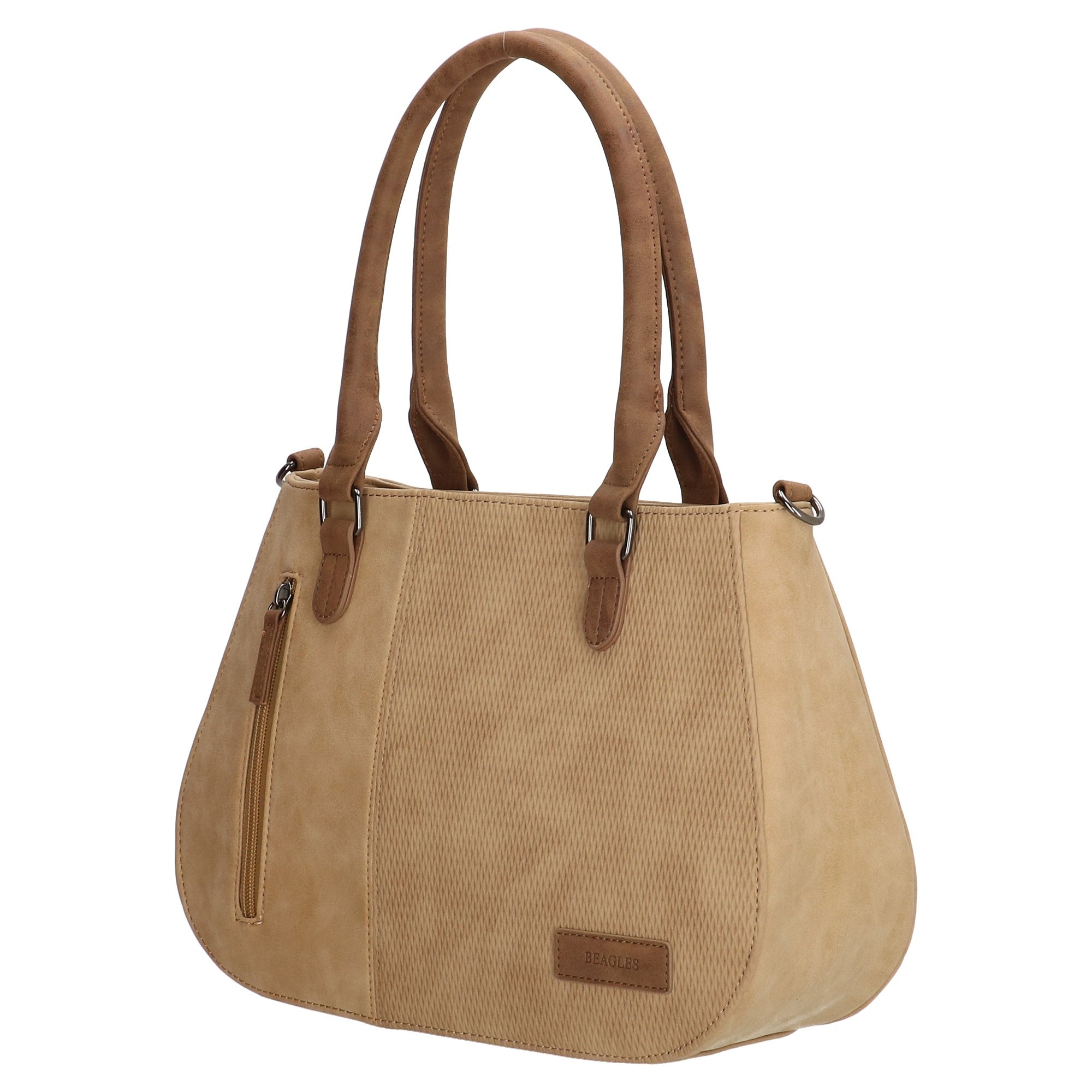Brunete handtas Camel